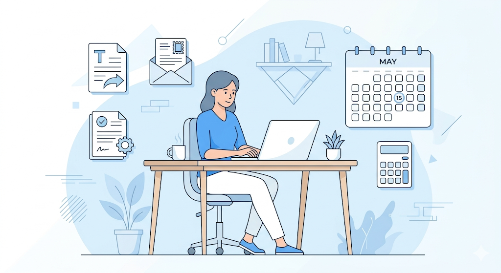 프리랜서 종합소득세 신고 방법 2026 - 노트북과 세금 서류